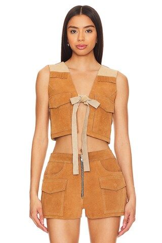 Understated Leather Sugar Suede Vest in Tan from Revolve.com | Revolve Clothing (Global)