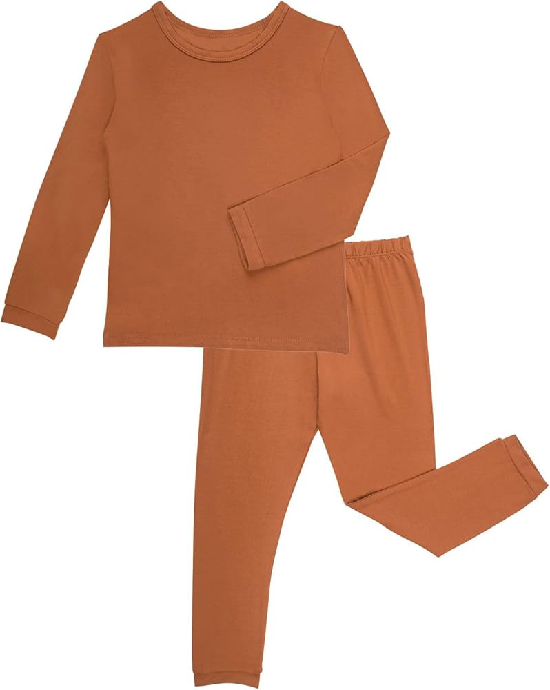 GUISBY Toddler Pajamas Set, Rayon of Bamboo Kids Boys Girls Daily Snug Fit 2 Piece Sleepers Sets | Amazon (US)