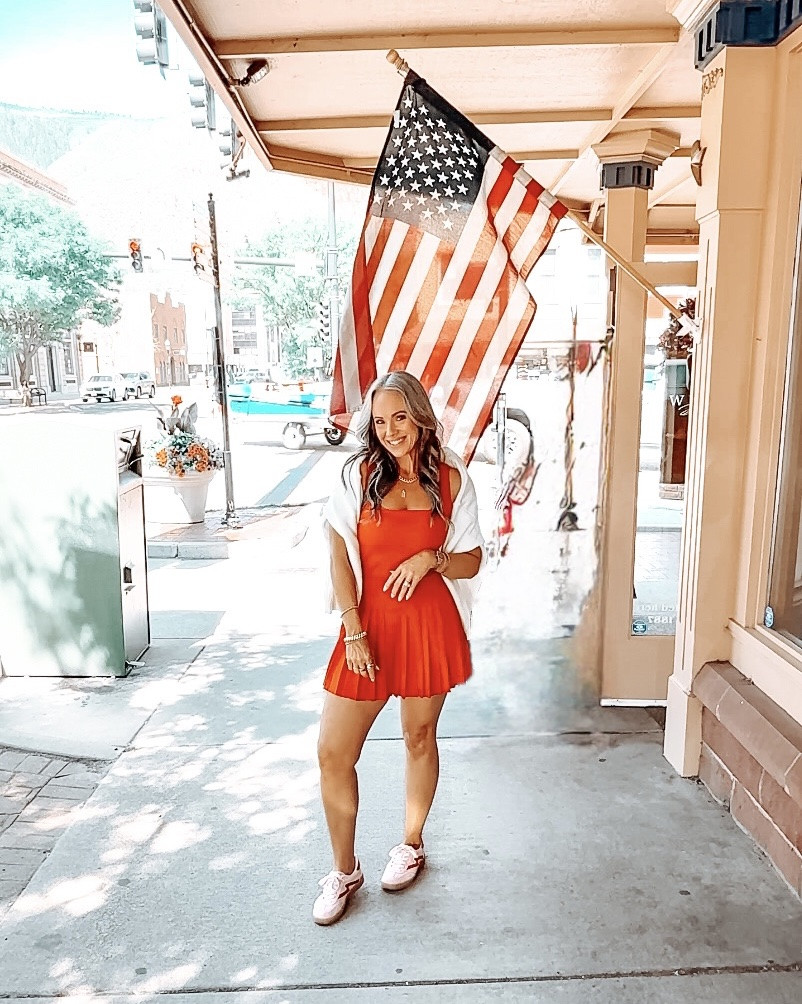 Adorable tennis dress that has built in shorts underneath! I’m in a small, runs true to size or size down if in between sizes. Shows tts #tennisdress #sundress #summerdress #summerstyle #reddress mom style

#LTKootd #LTKOver40 #LTKSeasonal