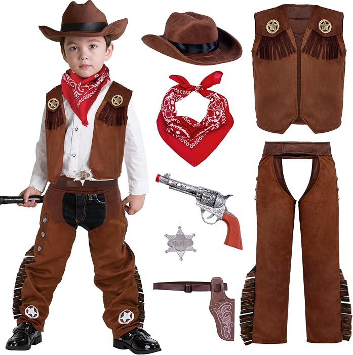 Spooktacular Creations Halloween Cowboy Hat Costume for Boys, Kids Western Costume, Cowboy Outfit... | Amazon (US)
