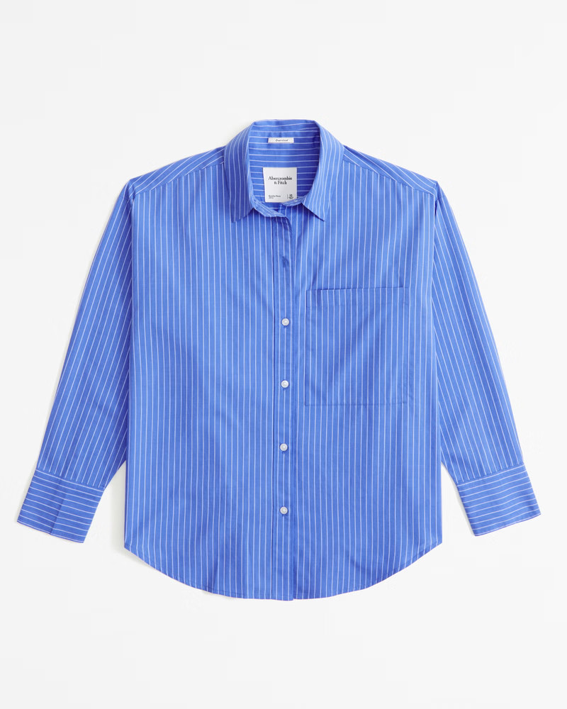 Oversized Poplin Shirt | Abercrombie & Fitch (US)