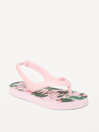 Printed Flip-Flops for Toddler Girls (Partially Plant-Based) | Old Navy (US)