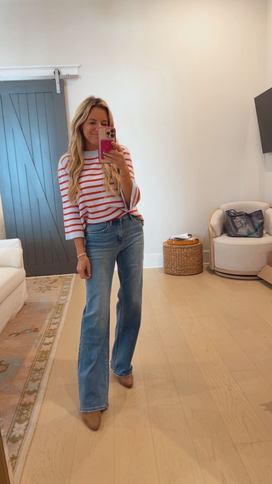 Loving this striped sweater and jeans combo

#LTKSeasonal #LTKootd #LTKmomlife