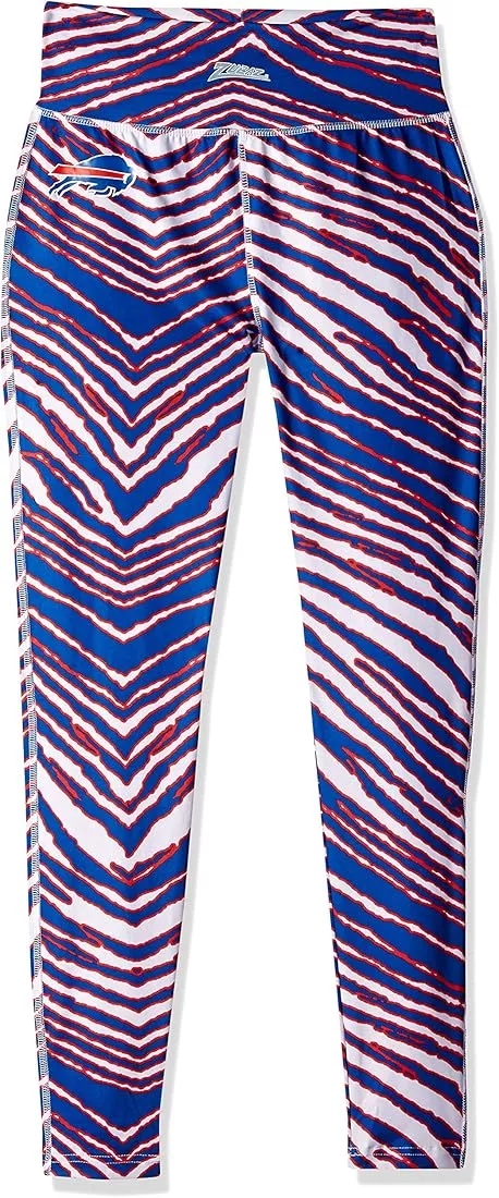 Zubaz NFL Men's Buffalo Bills Zebra Printed Team Bib Overalls