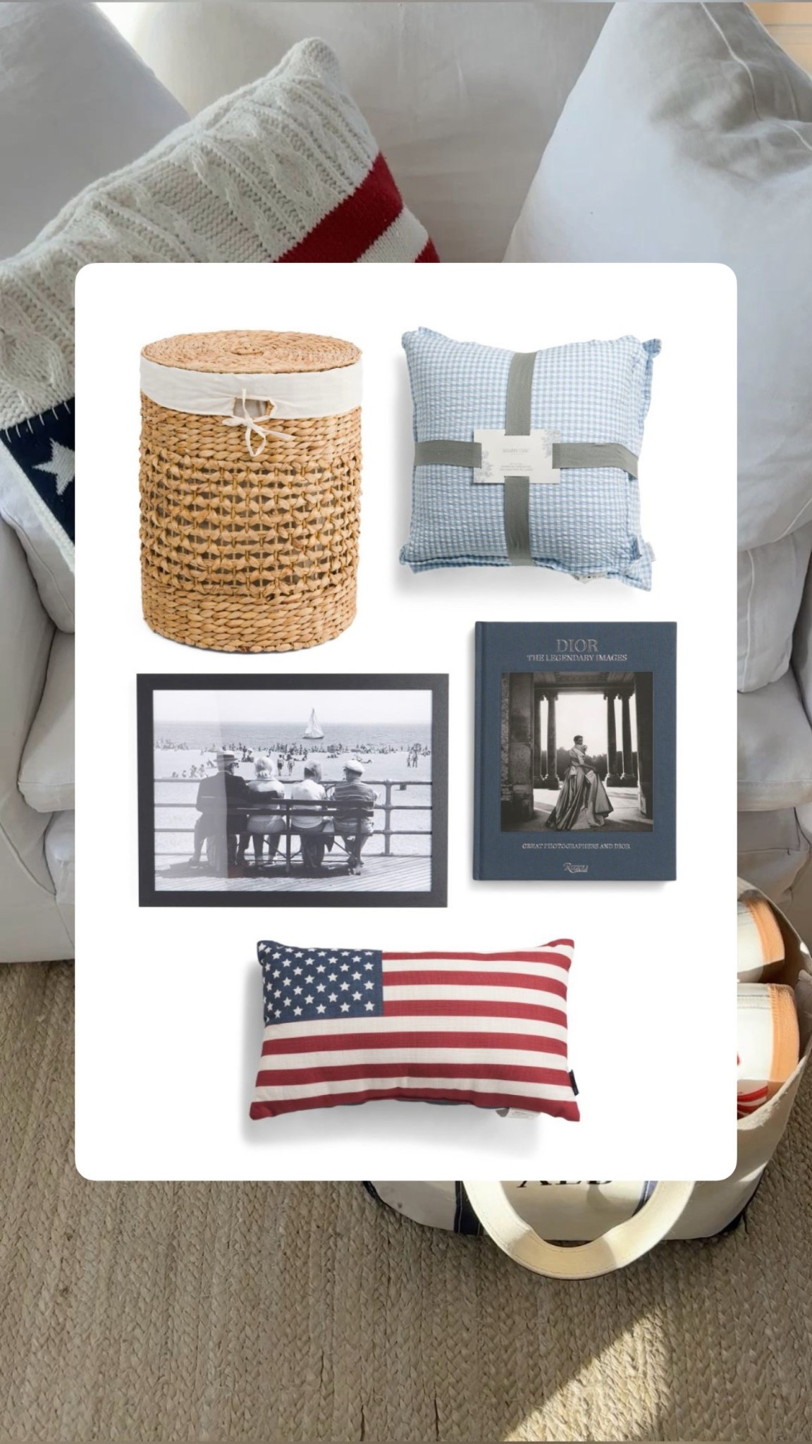 Coastal American aesthetic 🇺🇸 TjMaxx interior design 

#LTKHome #LTKSeasonal #LTKGiftGuide