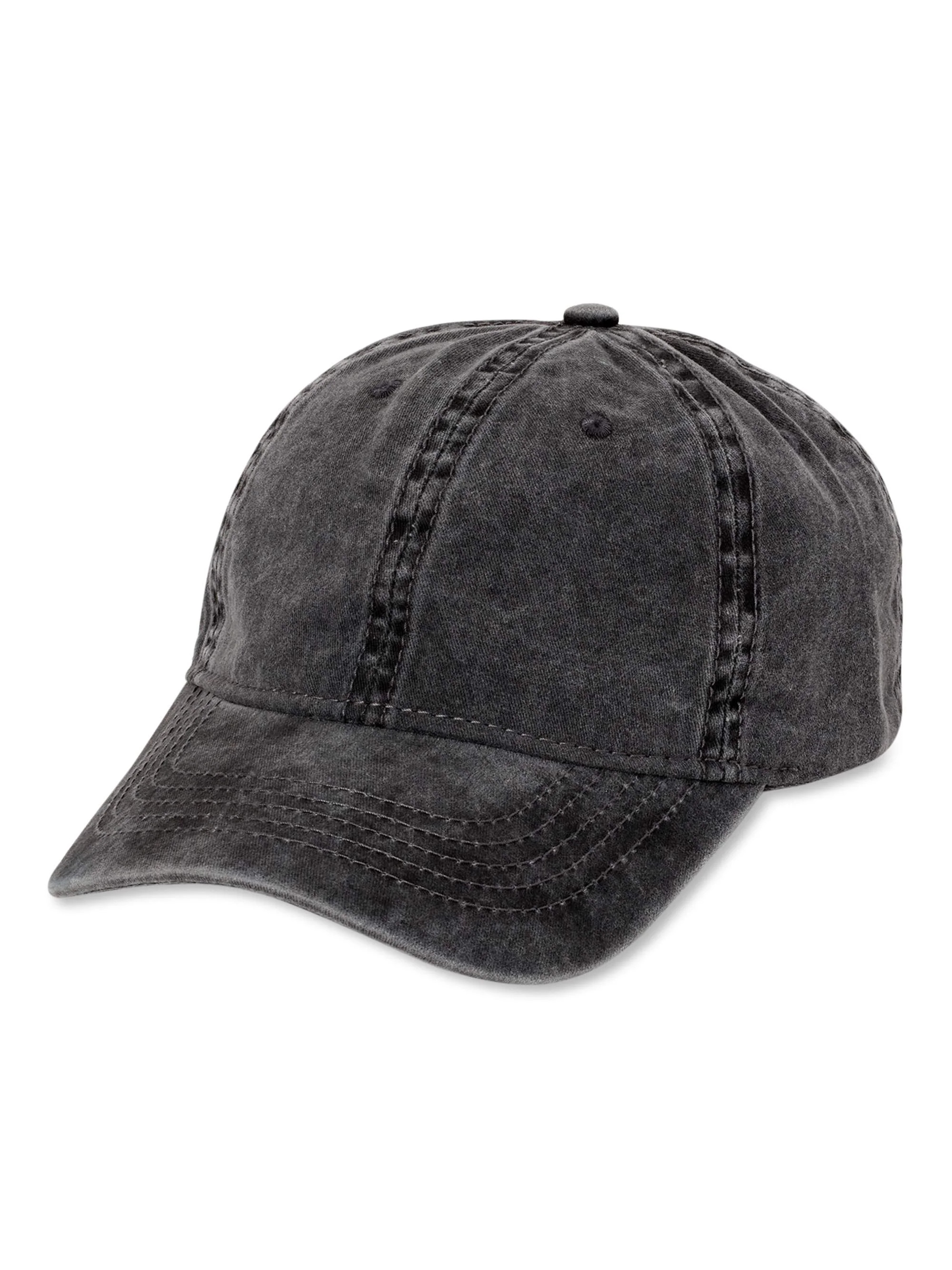 Time and Tru Solid Washed Baseball Cap - Walmart.com | Walmart (US)