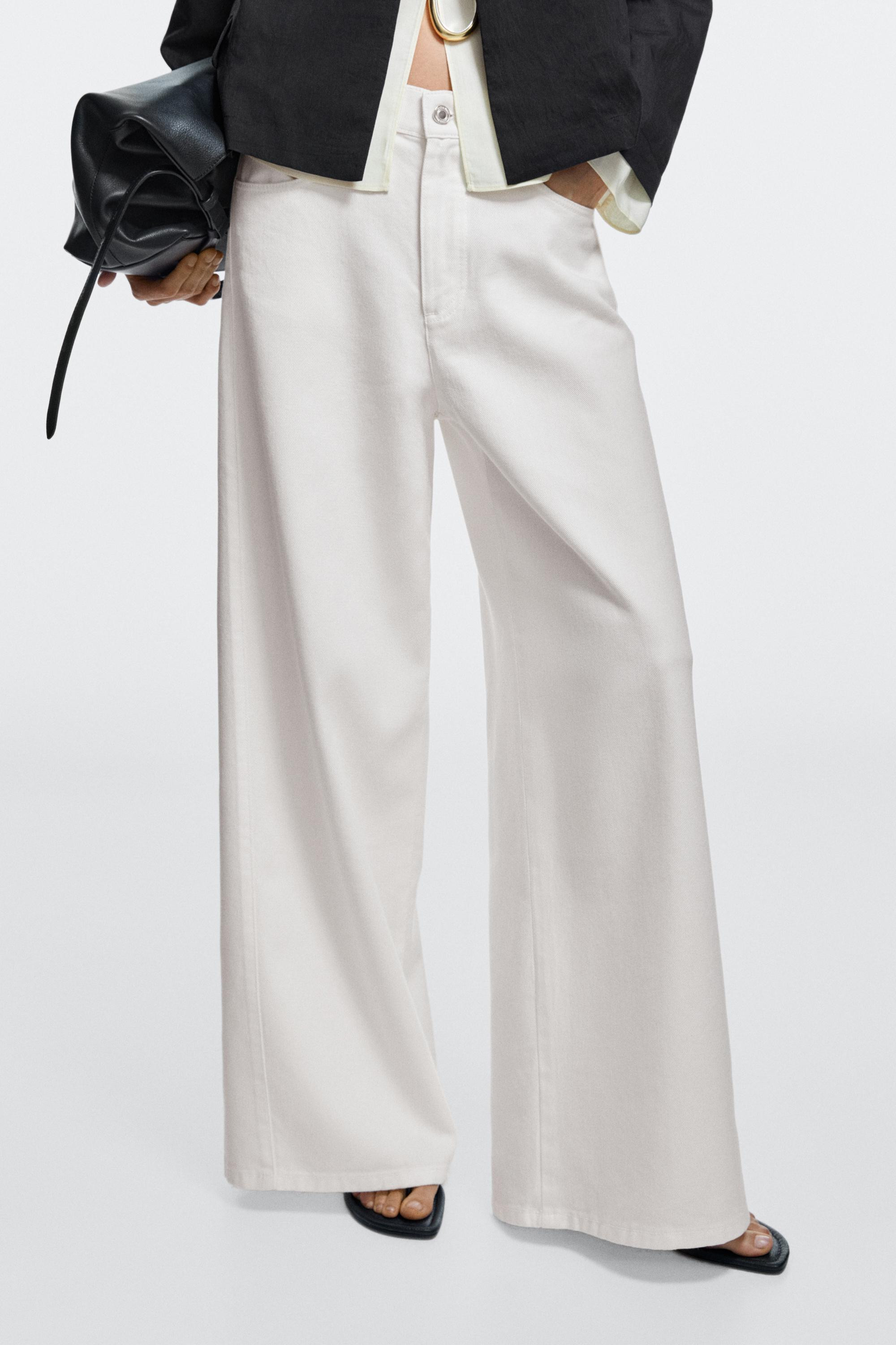 Flowy wide-leg jeans | Massimo Dutti US