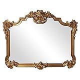Howard Elliott Avondale Gold Leaf Ornate Mirror, Beautiful Home Decoration Mirror, Ornate Frame Ador | Amazon (US)