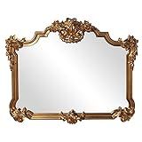 Howard Elliott Avondale Gold Leaf Ornate Mirror, Beautiful Home Decoration Mirror, Ornate Frame Ador | Amazon (US)