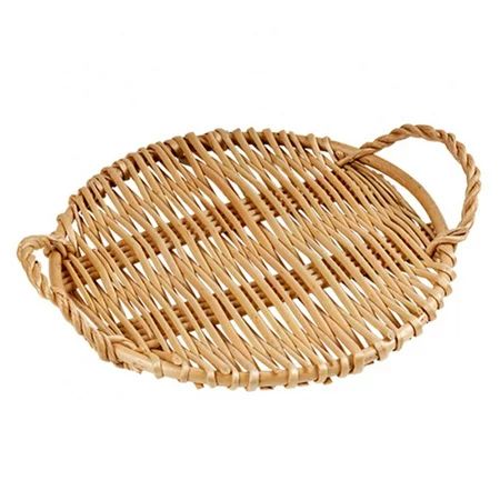 Velocity Natural Wicker Fruit Basket Bread Basket Tray Storage Basket Woven Fruit Basket Bread Servi | Walmart (US)