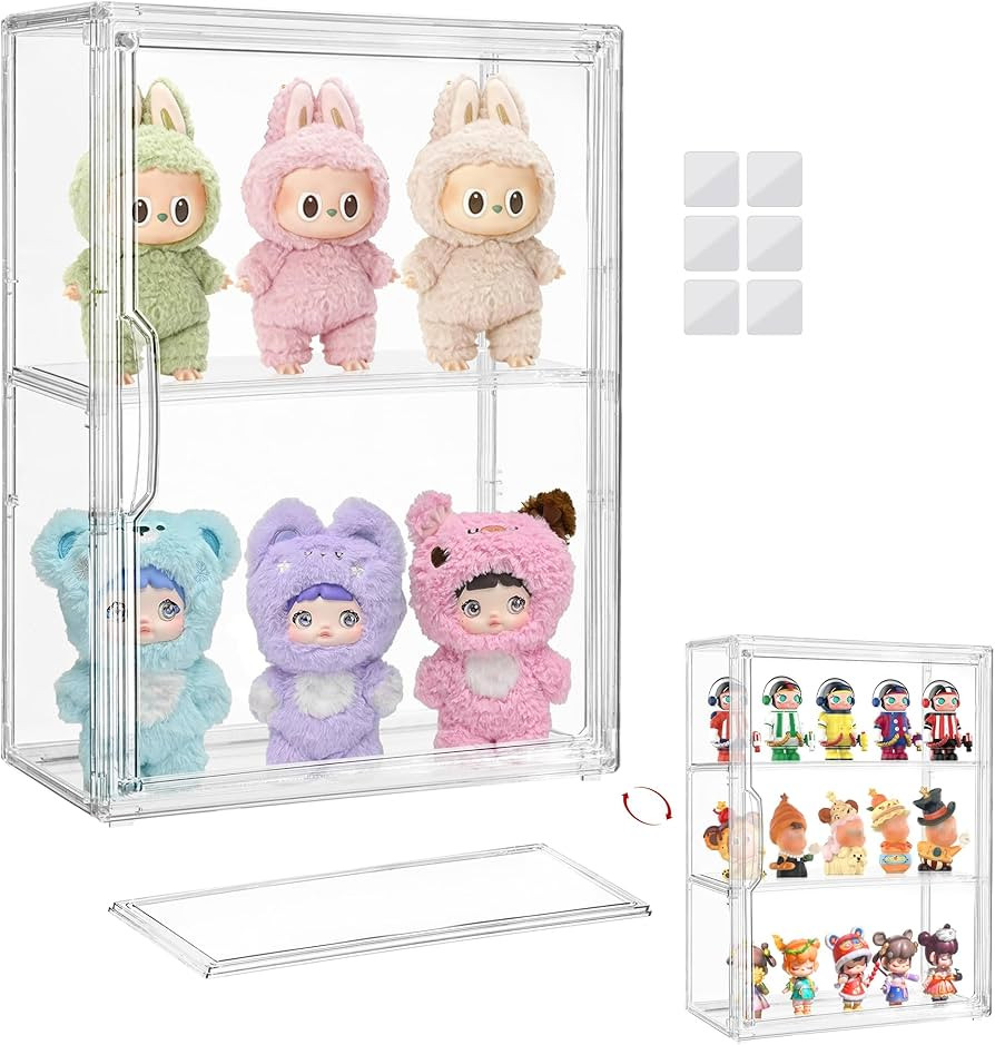 Attelite Acrylic Display Cases for Collectibles,3 Layer Clear Display Case with Magnetic Door,Des... | Amazon (US)