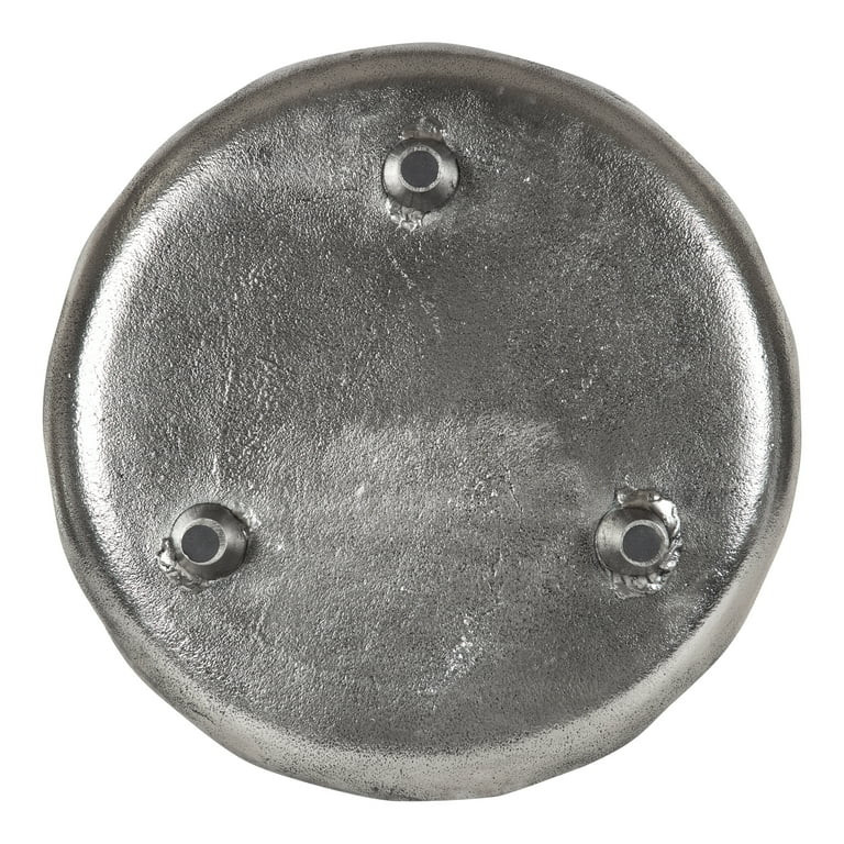 Kate and Laurel Alessia Modern Decorative Scalloped Round Footed Metal Tray, 16 Inch Diameter, Si... | Walmart (US)