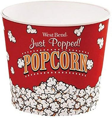 West Bend PC10631 Reusable Theater Popcorn Bucket Dishwasher-Safe, 3-Quart, Red | Amazon (CA)
