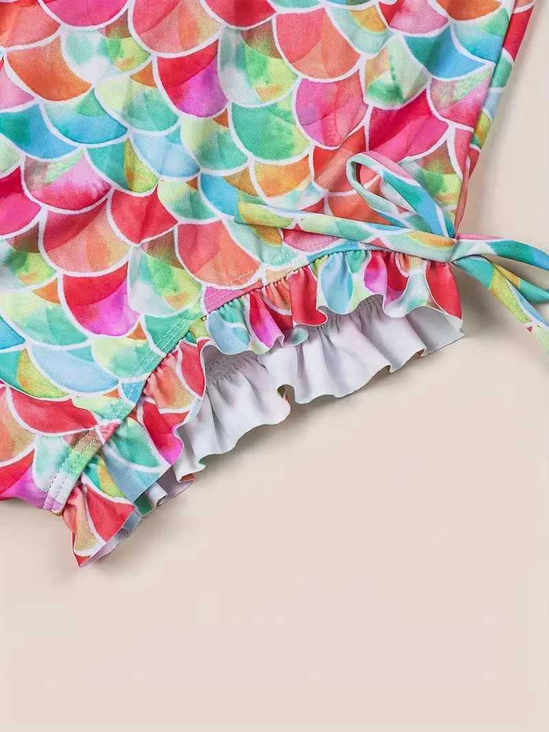 Flamingo Print Zipper Swimsuit Toddler Girls Long Sleeve - Temu | Temu Affiliate Program