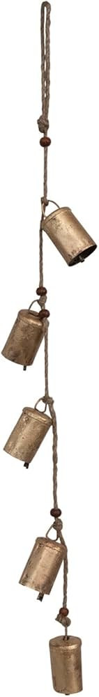 Creative Co-Op 28" Hanging Metal Bells on Jute Rope | Amazon (US)