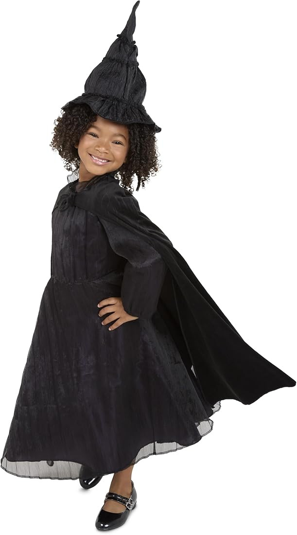 Wicked Elphaba Dress for Girls Premium Official Costume Black Dress with Purple Accents and Layer... | Amazon (US)