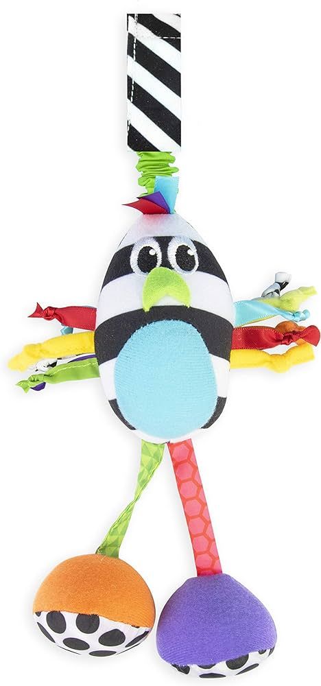 Sassy Boppin’ Birdie | Developmental Plush Toy for Early Learning | High Contrast | Attaches to... | Amazon (US)