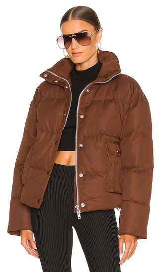 Everette Puffer Jacket in Chocolate Brown | Revolve Clothing (Global)