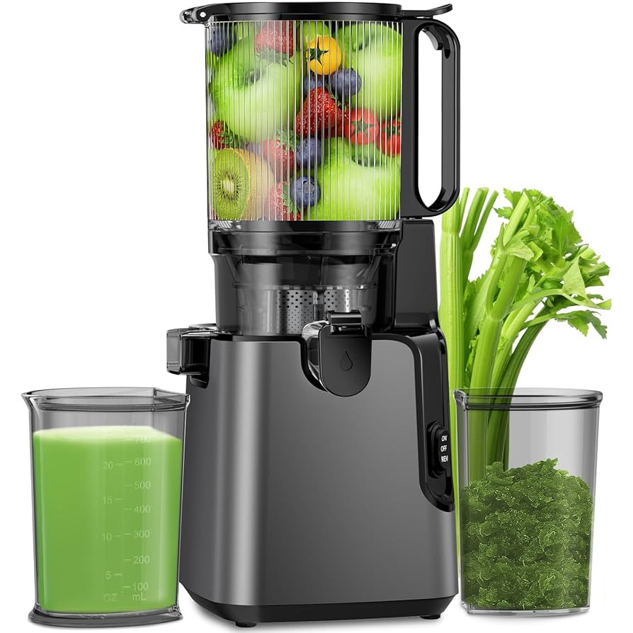 Juicer Machines with 5.4" Large Feed Chute, 400W Cold Press Juicer for Whole Vegetables and Fruit... | Amazon (US)