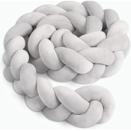 Sunyrisy Cushion Soft Knot Pillow, Handmade Braided Cushion Decor for Sofa Bedroom Playrooom, Multi- | Amazon (US)