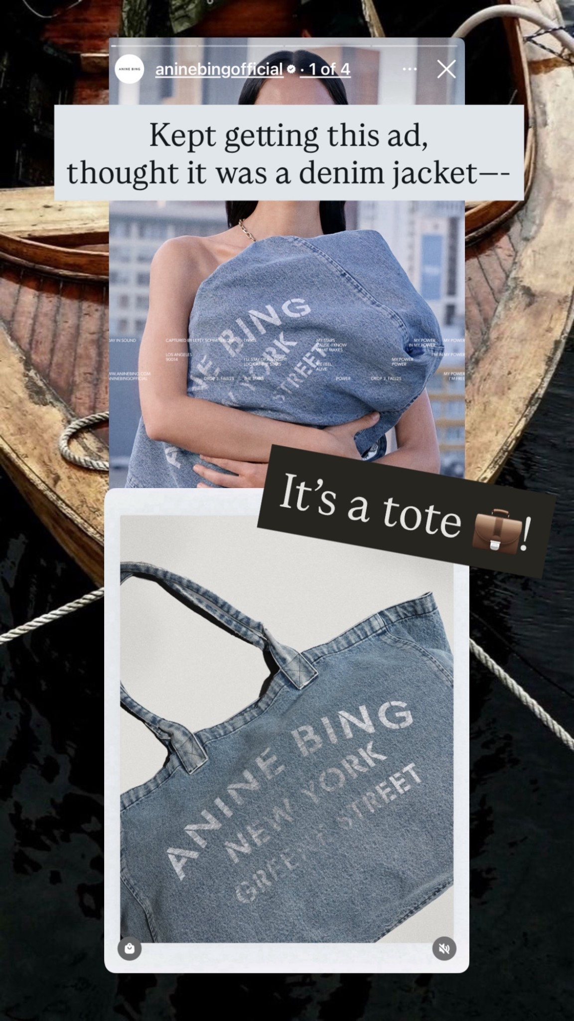 Anine Bing denim tote fall 2025 Leo Canvas bag purse travel 

#LTKGiftGuide #LTKItBag #LTKTravel