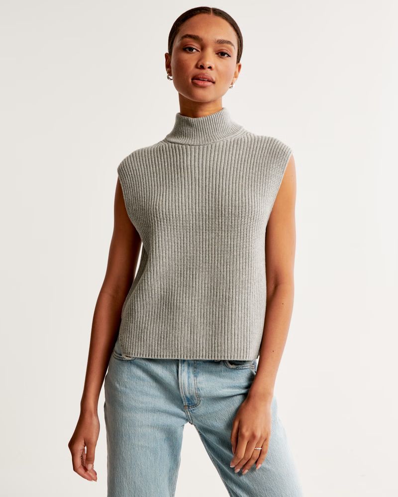 Sleeveless Turtleneck Sweater | Abercrombie & Fitch (US)