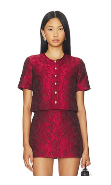 Amanda Uprichard x REVOLVE Braswell Top in Ruby from Revolve.com | Revolve Clothing (Global)