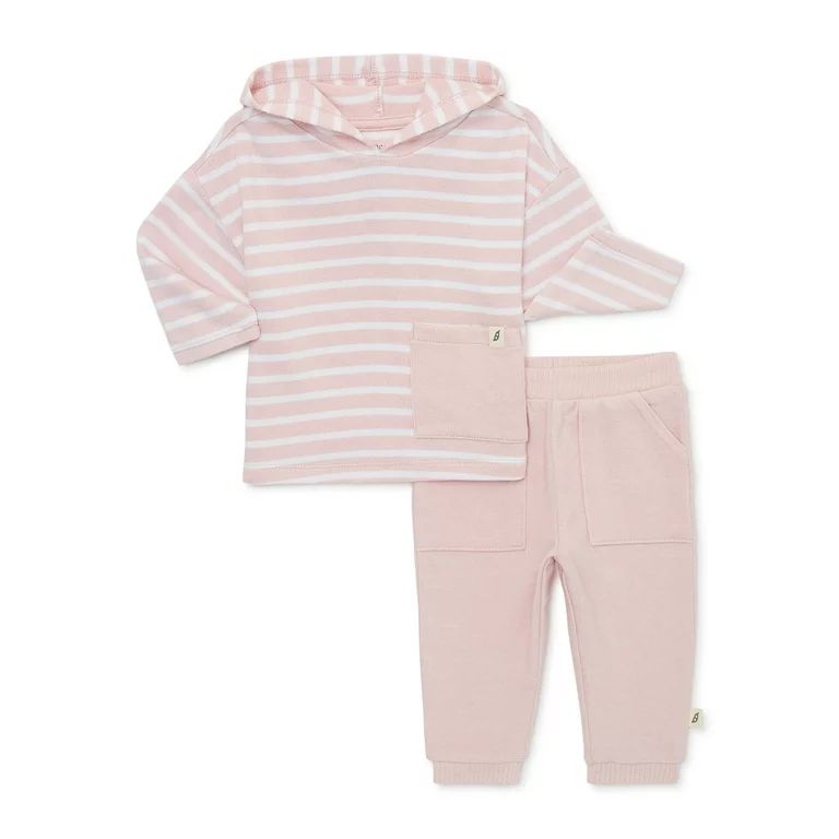 easy-peasy Baby Hoodie and Jogger Pants Outfit Set, 2-Piece, Sizes 0/3-24 Months | Walmart (US)