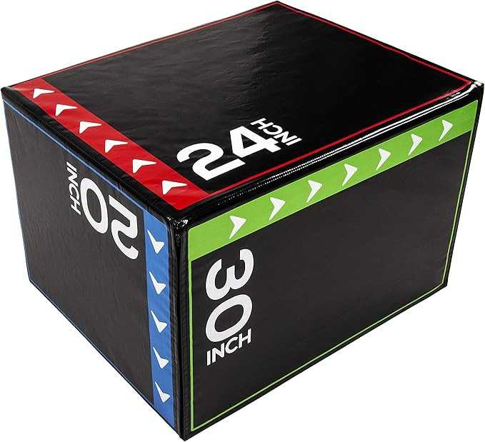 BalanceFrom 3 in 1 20 Inch 24 Inch 30 Inch Foam Plyometric Box Jumping Exercise | Amazon (US)
