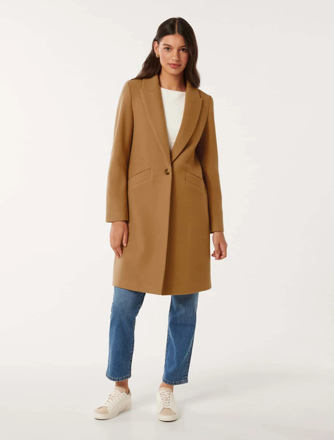 Bonnie Longline Coatigan | Forever New (AU)