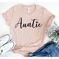 Aunt Shirt, Auntie Blessed Auntie, New Est. Shirt, Pregnancy Announcement, Squad, T-Shirt, Auntiesaurus | Etsy (US)