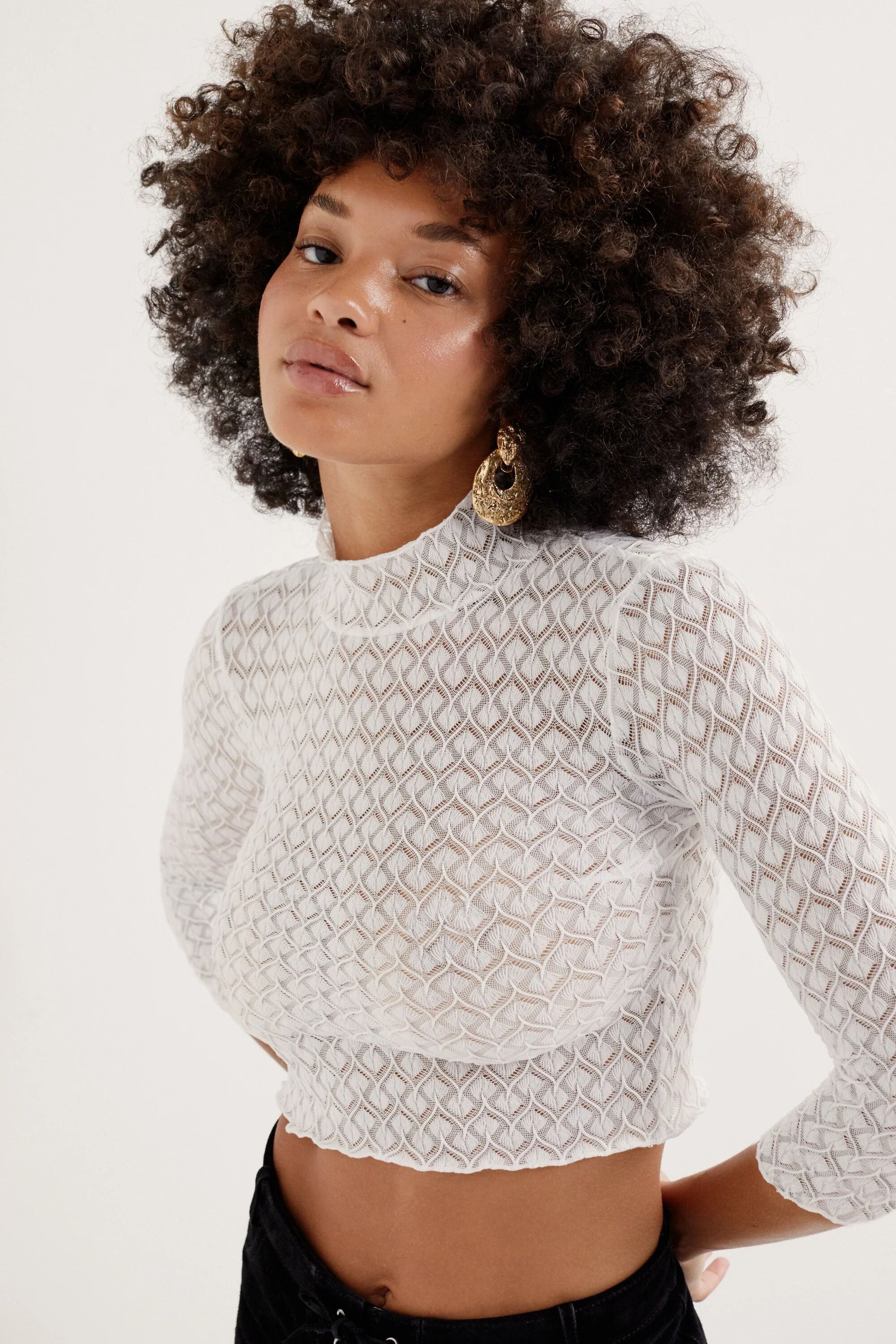 Tracy Turtleneck Crop Top | For Love & Lemons