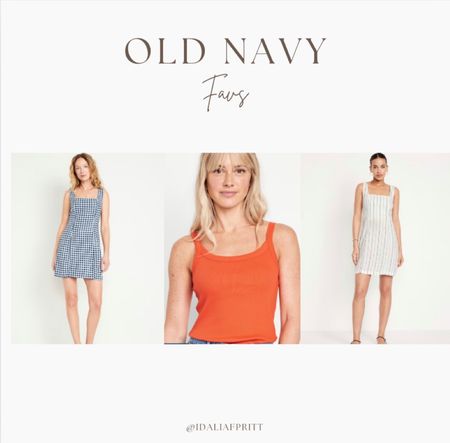 Old navy linen dress, tank, striped pinstripe dress 