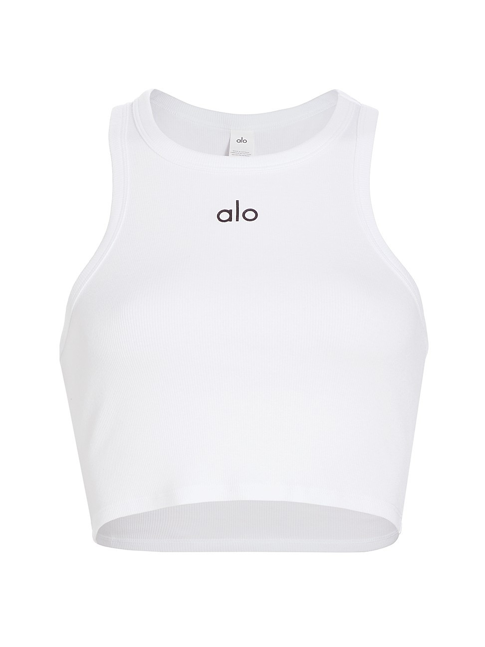 Women's Aspire Crop Tank - White Black - Size Medium | Saks Fifth Avenue