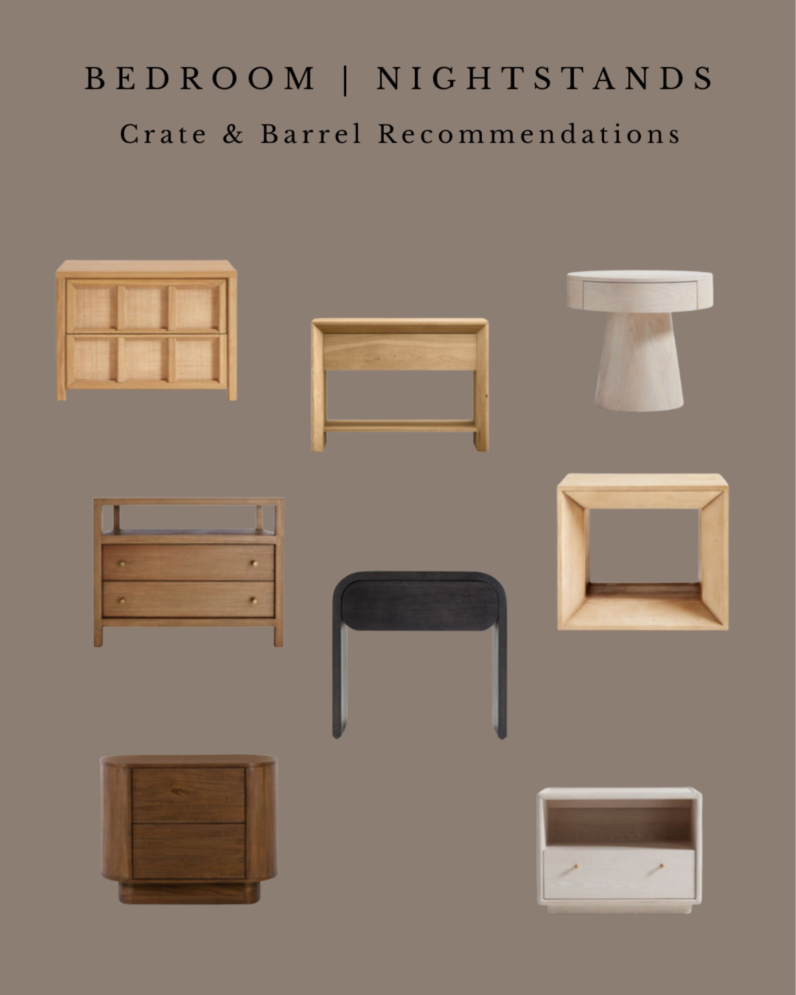 Crate & Barrel Nightstand Recommendations! 

#LTKHome