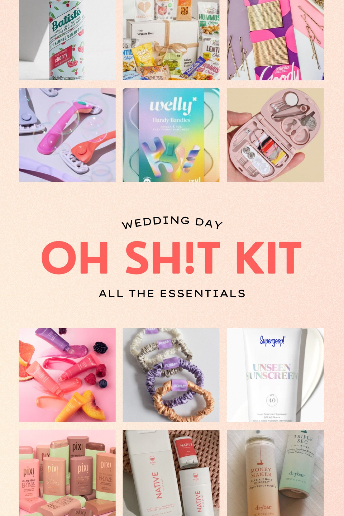 All of the absolute essentials to have on hand for your wedding day 👰‍♀️💍

I also carry most of these things when I travel just in case! 

#LTKitbag #LTKbeauty #LTKwedding
