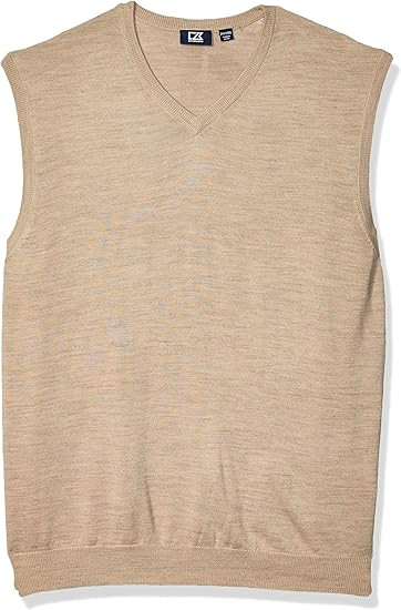 Cutter & Buck Men's Douglas V-Neck Sweater Vest | Amazon (US)