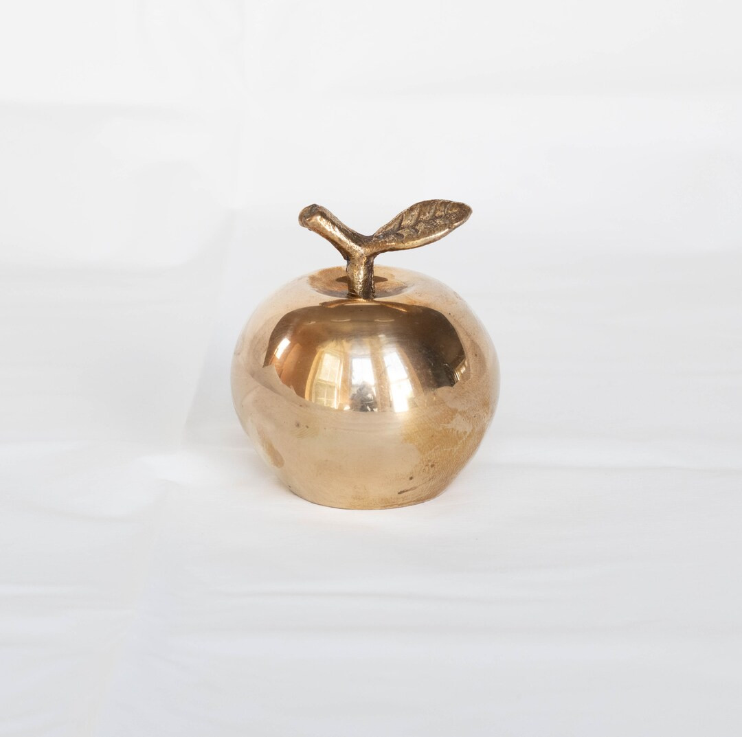 Vintage Solid Brass Apple Service Bell - Gift for a teacher | Etsy (US)