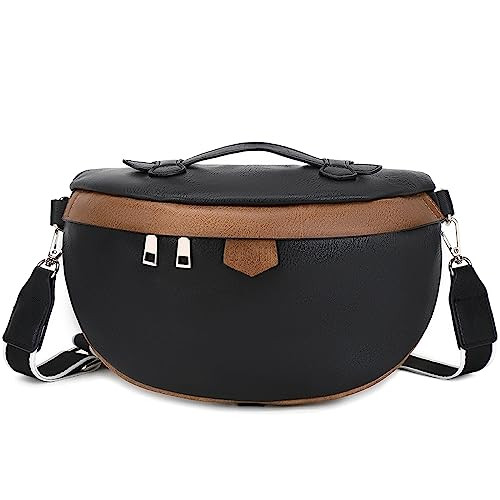 Eslcorri Crossbody Bags for Women - Fashion Sling Purse Shoulder Bag Fanny Pack Leather Causal Ch... | Amazon (US)