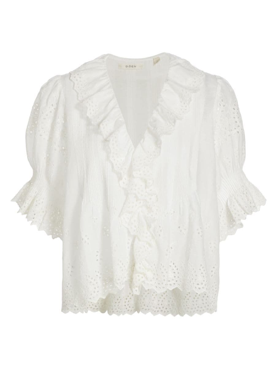 Henri Voile Eyelet Top | Saks Fifth Avenue