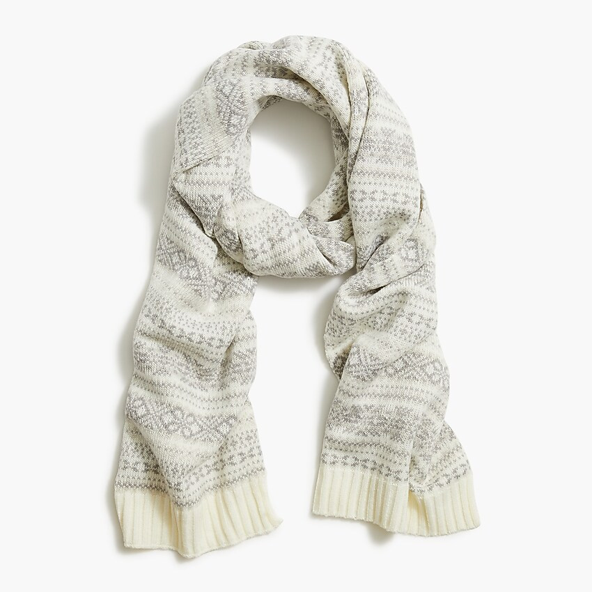 Fair Isle scarf | J.Crew Factory