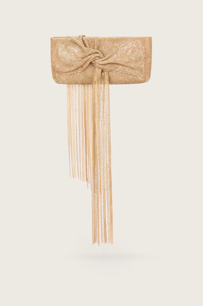BANU MINI RHINESTONE CLUTCH - CHAMPAGNE | Cult Gaia - US