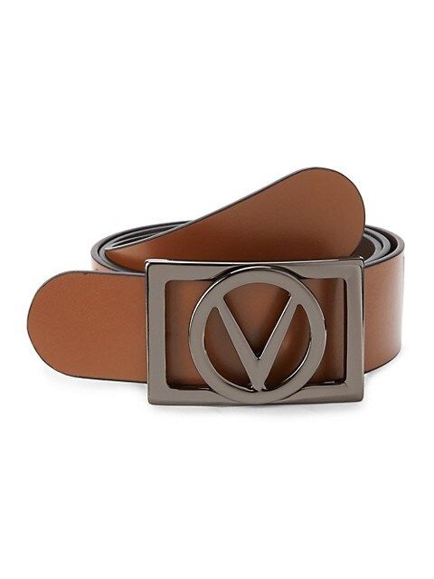 Valentino by Mario Valentino Logo Leather Belt on SALE | Saks OFF 5TH | Saks Fifth Avenue OFF 5TH