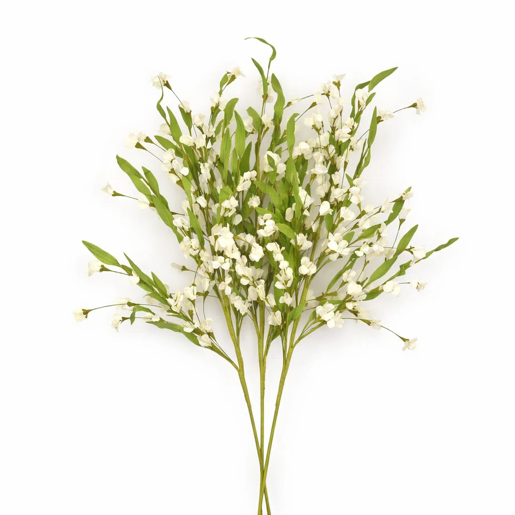 36" Artificial Wildflower Floral Arrangement For Vase Filler, Farmhouse Greenery Foliage Branch L... | Wayfair North America