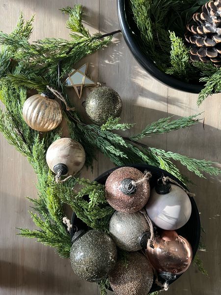 My favorite ornaments are on sale! Save 20% on these beauties at pottery barn. 
Rustic glam tree ornaments, holiday home, Christmas decorations 

#LTKCyberWeek #LTKhome #LTKsalealert