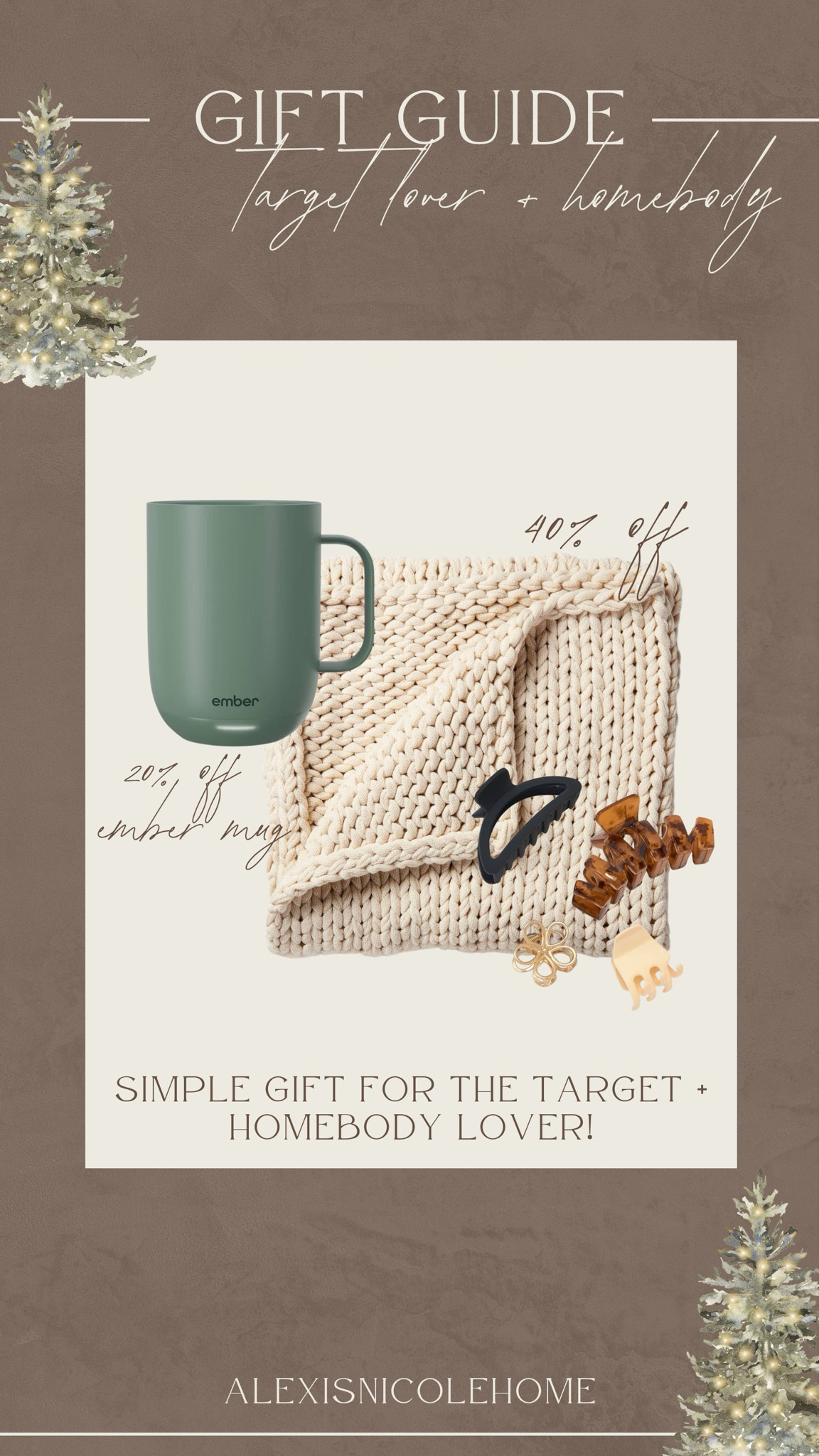 A little gift guide for the target + homebody lover 🤍 throw is still 40% off and ember reheat mug is 20% off! 

#LTKSaleAlert #LTKGiftGuide #LTKHoliday