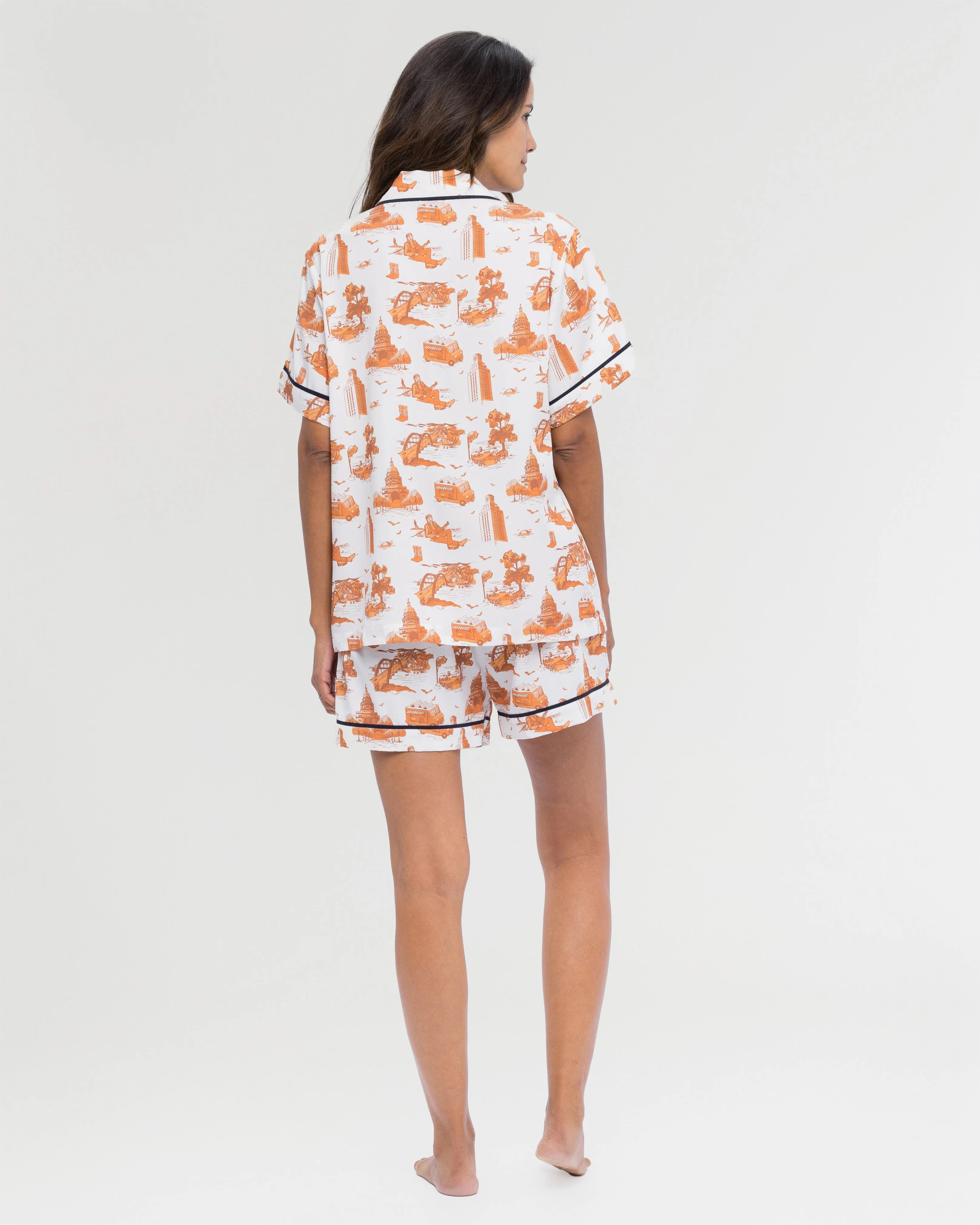 Austin Toile Pajama Shorts Set | Katie Kime Inc