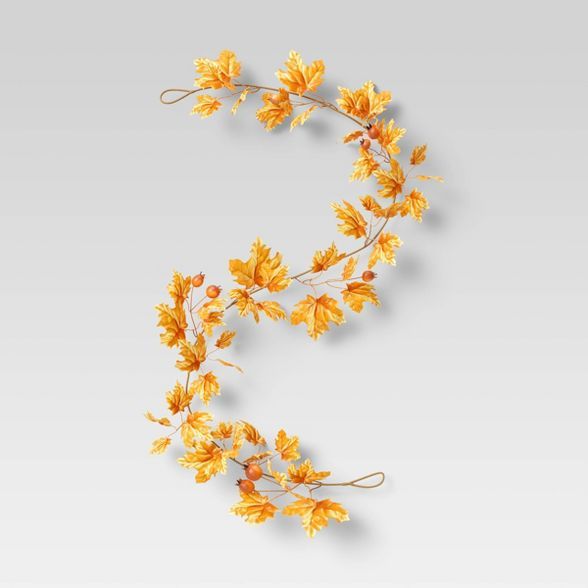 60" Maple Leaf Garland - Threshold™ | Target