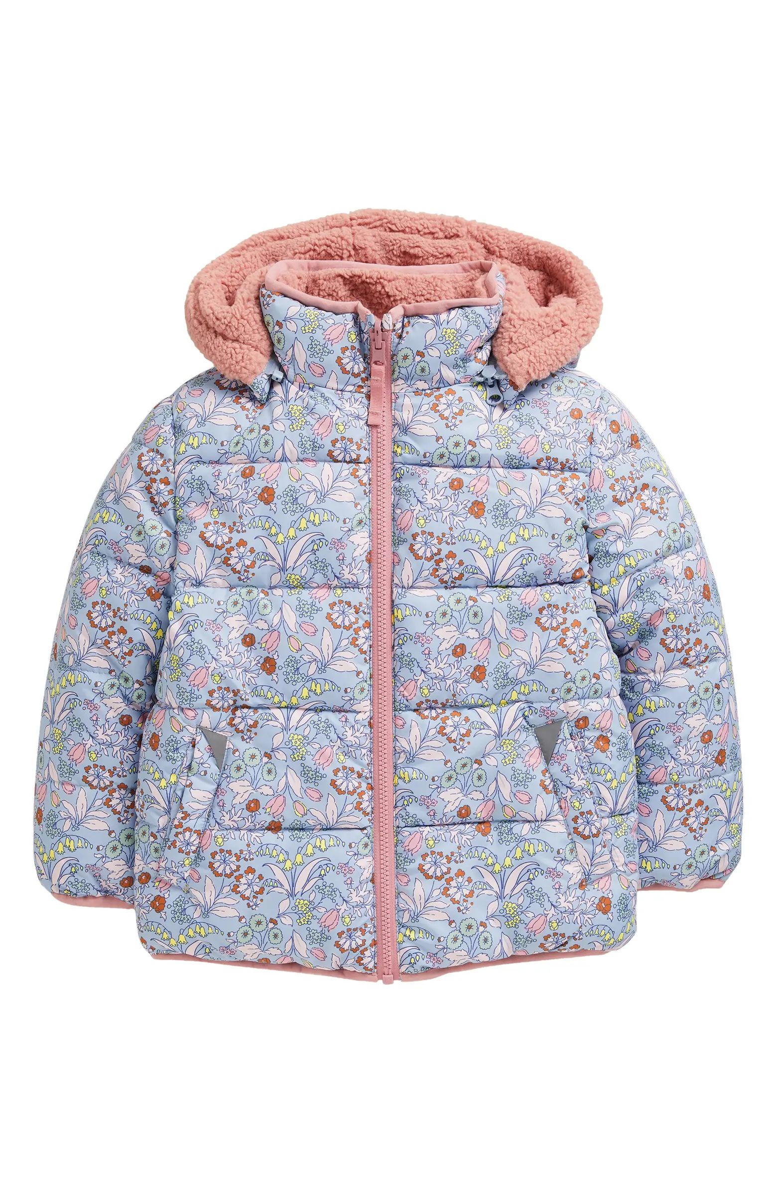Mini Boden Kids' Reversible Fleece Hooded Jacket | Nordstrom | Nordstrom