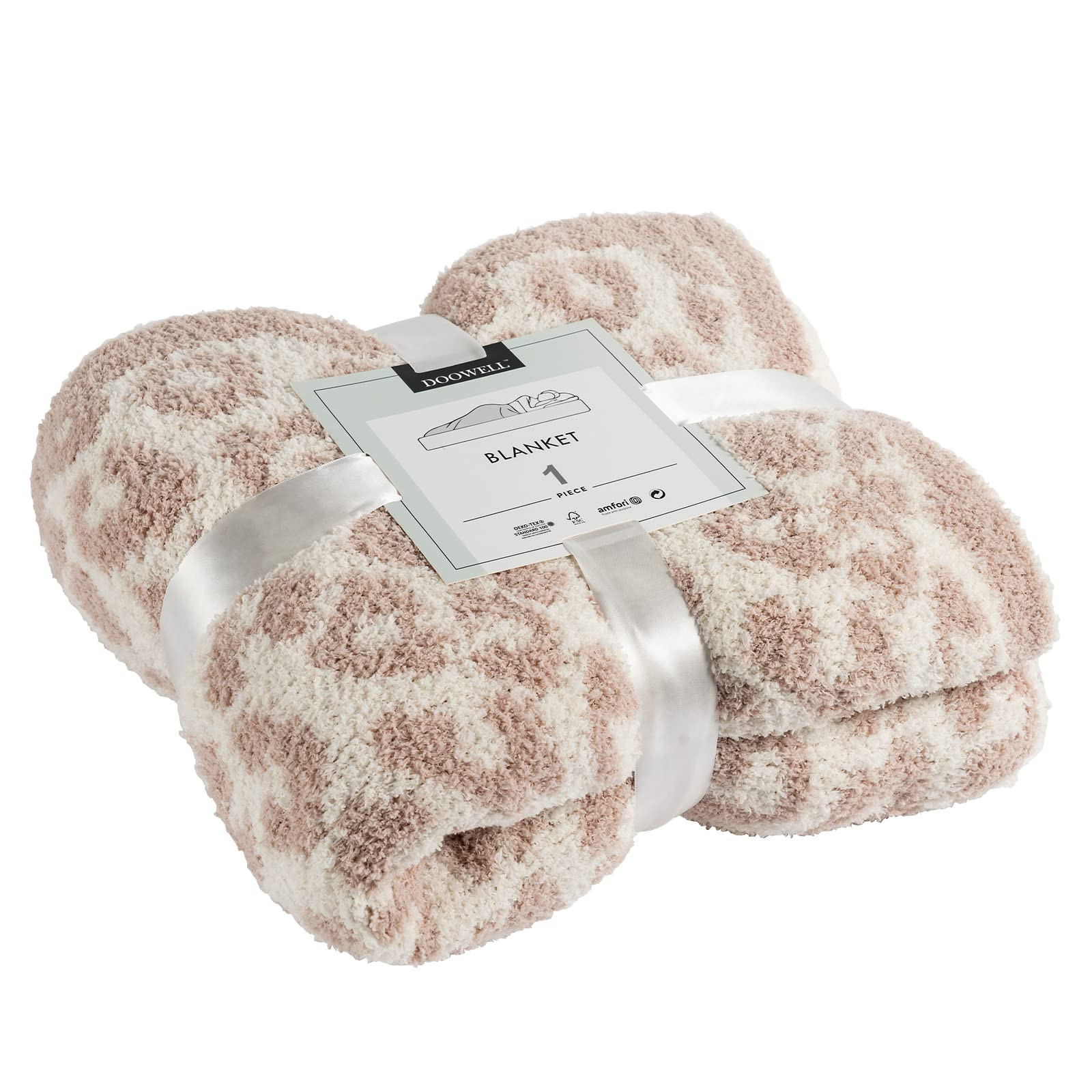 DOOWELL Leopard Throw Blanket, Unique Animal Wild Print Cozy Blanket,Soft Blanket, Suitable for Sofa | Amazon (US)